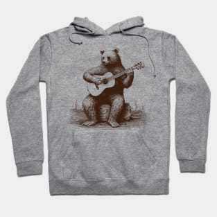 Folk Bear Playing Guitar Hoodie